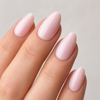 Blush Essence Almond Short Press-On Nails — Nude Pink