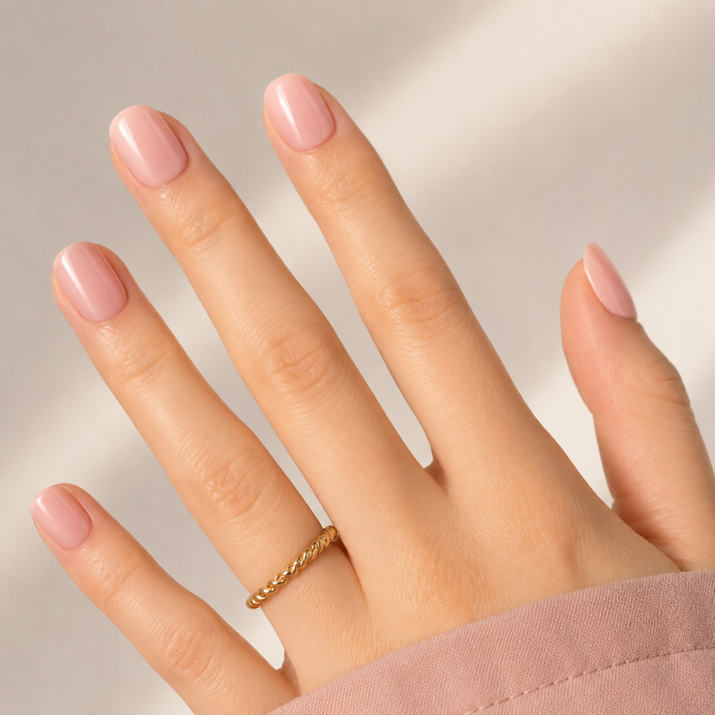 Blush Bare Natural Extra Short Press-On Nails — Soft Pink