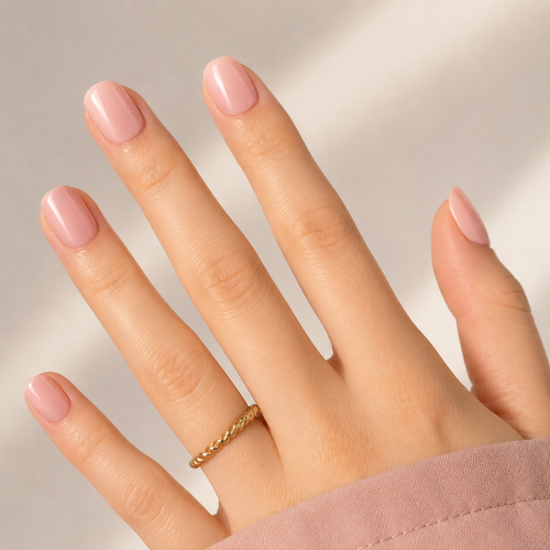 Blush Bare Natural Extra Short Press-On Nails — Soft Pink