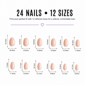 Amber Eclipse Oval Short Press-On Nails — Glossy Tortoiseshell