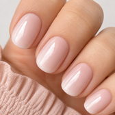 Creamy Cobbler Natural Extra Short Press-On Nails — Soft Blush Pink