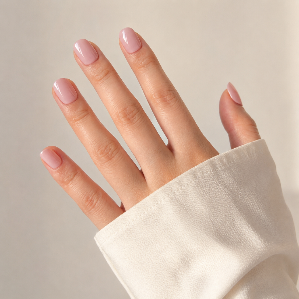 Blush Bare Natural Extra Short Press-On Nails — Soft Pink