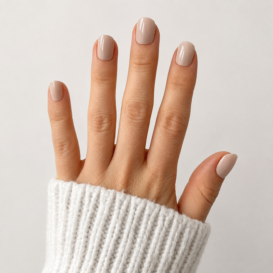 Vanilla Cloud Natural Extra Short Press-On Nails — Glossy Milky Nude