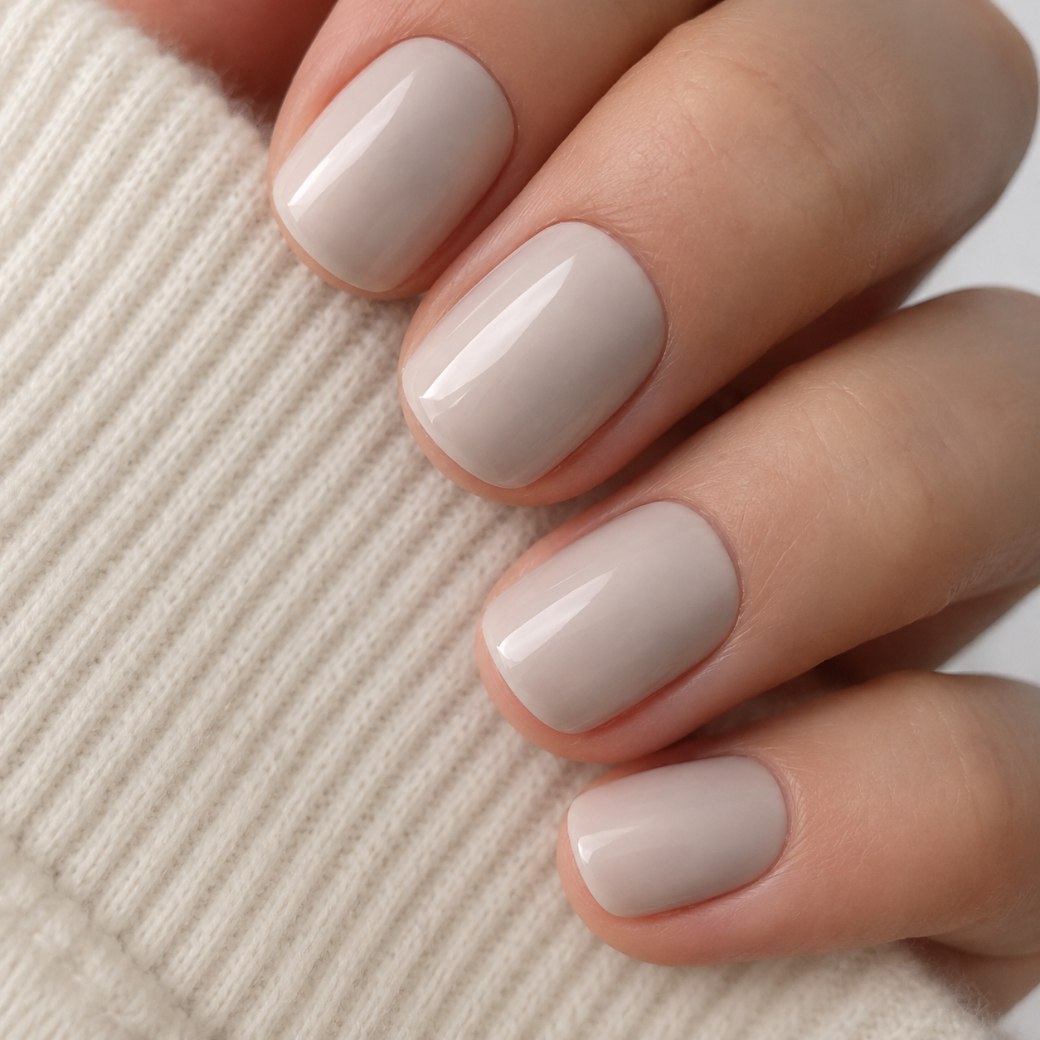 Vanilla Cloud Natural Extra Short Press-On Nails — Glossy Milky Nude