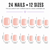 After Dark Natural Extra Short Press-On Nails — Champagne Cat Eye