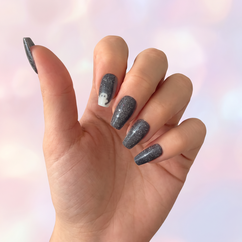 Phantom press-on nails — worn lifestyle hero