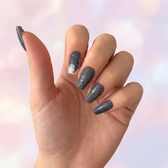 Phantom press-on nails — worn lifestyle hero
