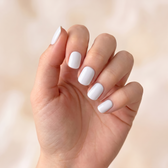 Fondant press-on nails — styled hand angle